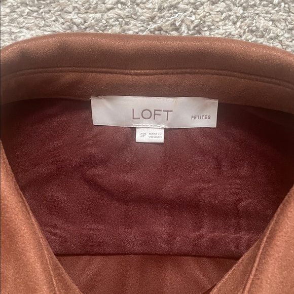 LOFT suede button down - Picture 5 of 6
